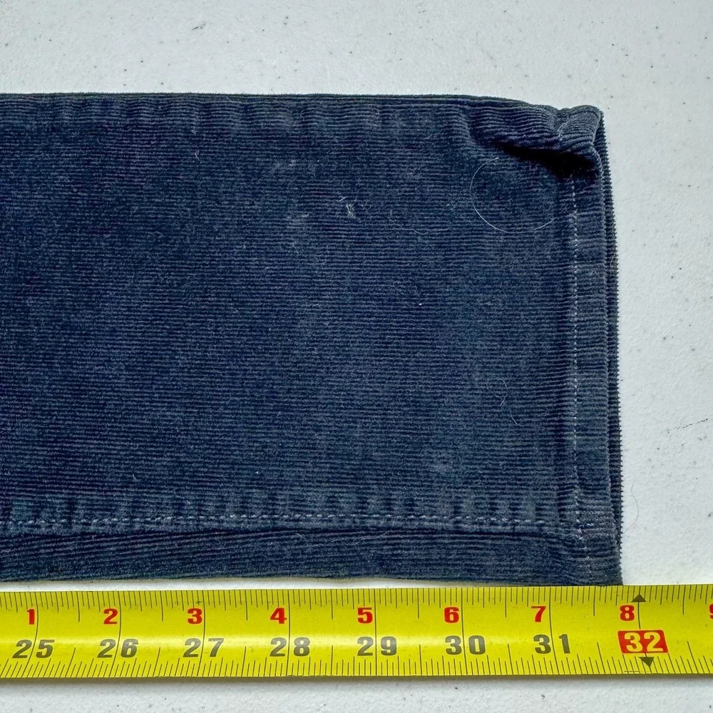 Banana Republic Corduroy Pants Mens 30x32 Black Slim Fit Washwell Stretch Casual